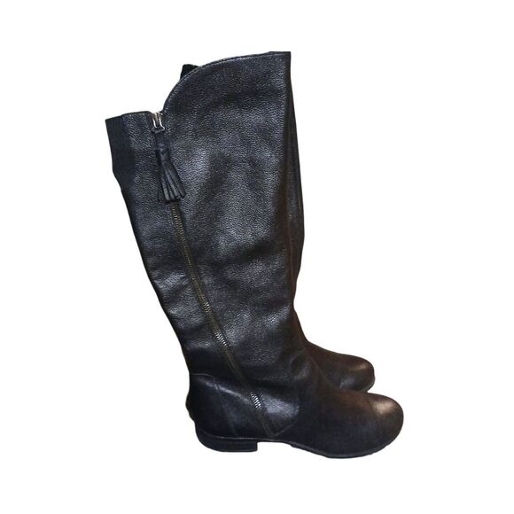 Naturalizer Jinnie black Tassel Knee High Riding Boots size 8.5 Wide - Picture 1 of 7